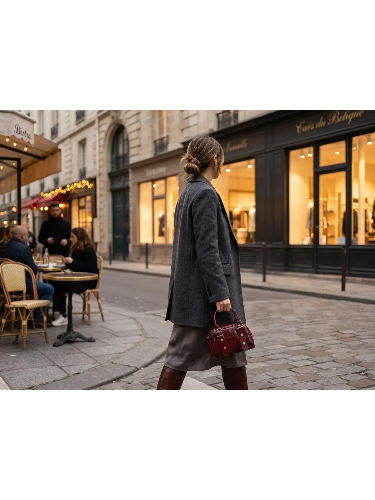 Mini Bordo Parlak Rugan Görünümlü El ve Çapraz Askılı Kadın Çanta