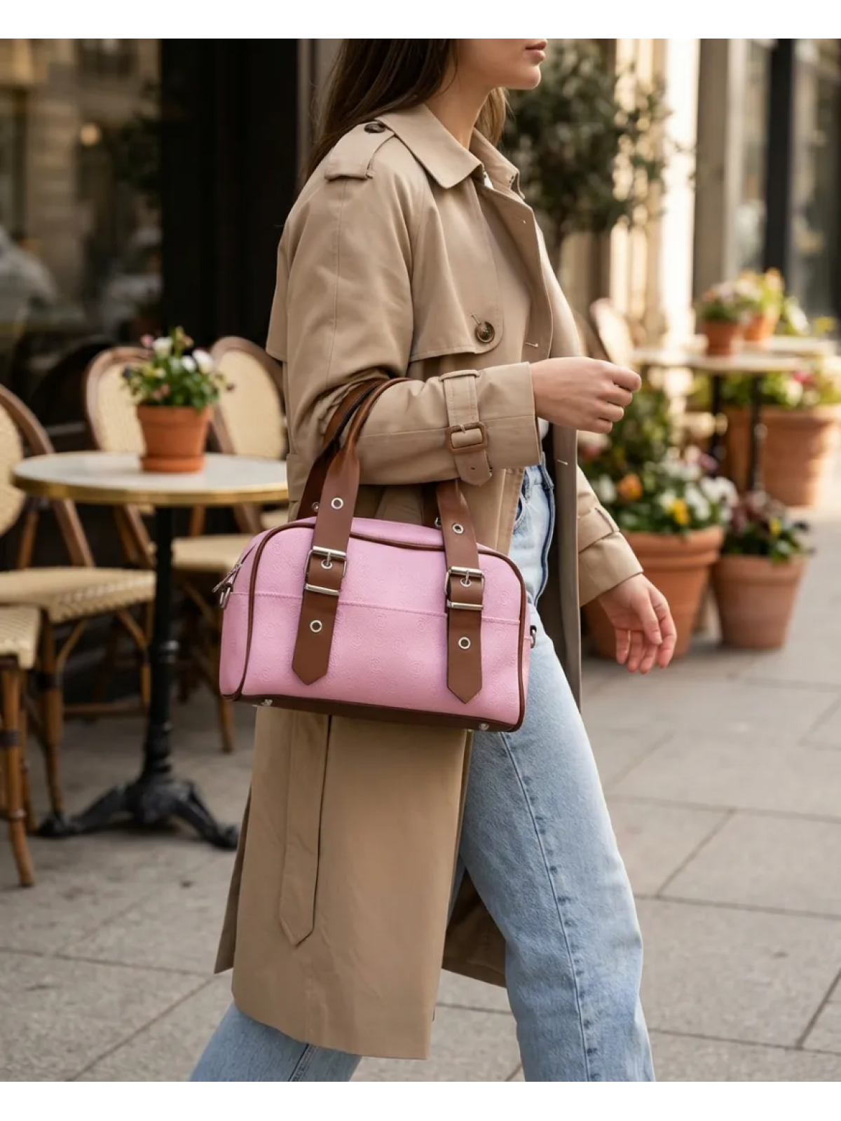 City Bloom Pembe Omuz Çantası
