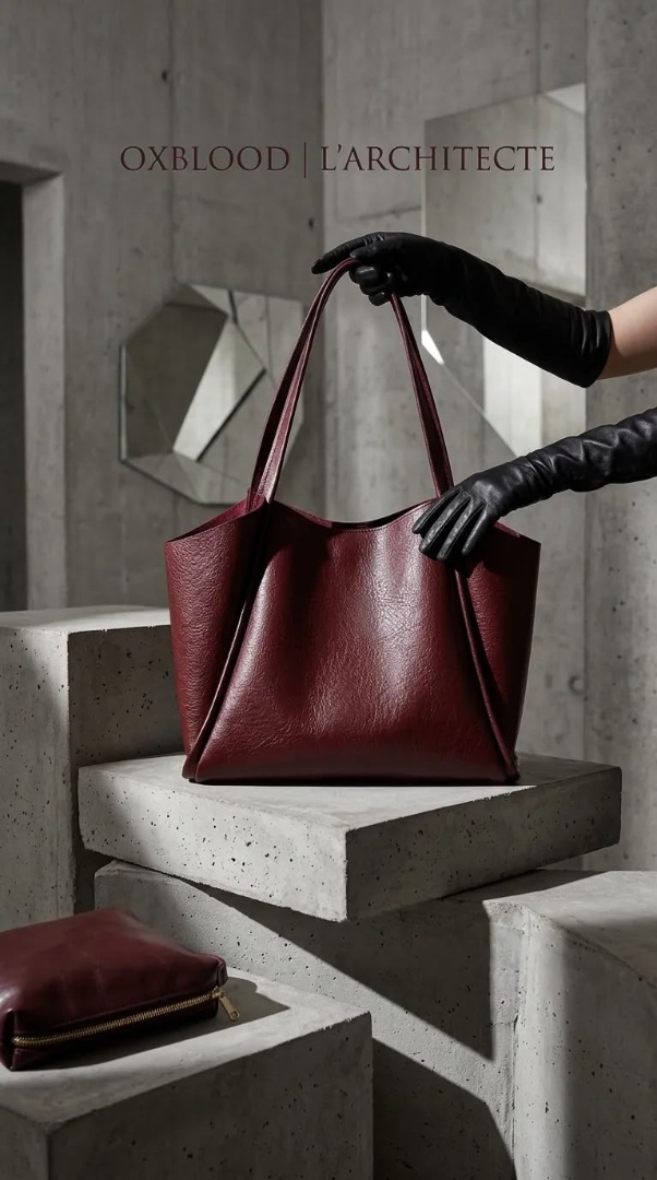 Bordo Yumuşak Deri Omuz Çantası 31x24 cm Ekstra Makyaj Çantalı Günlük Kadın Çanta