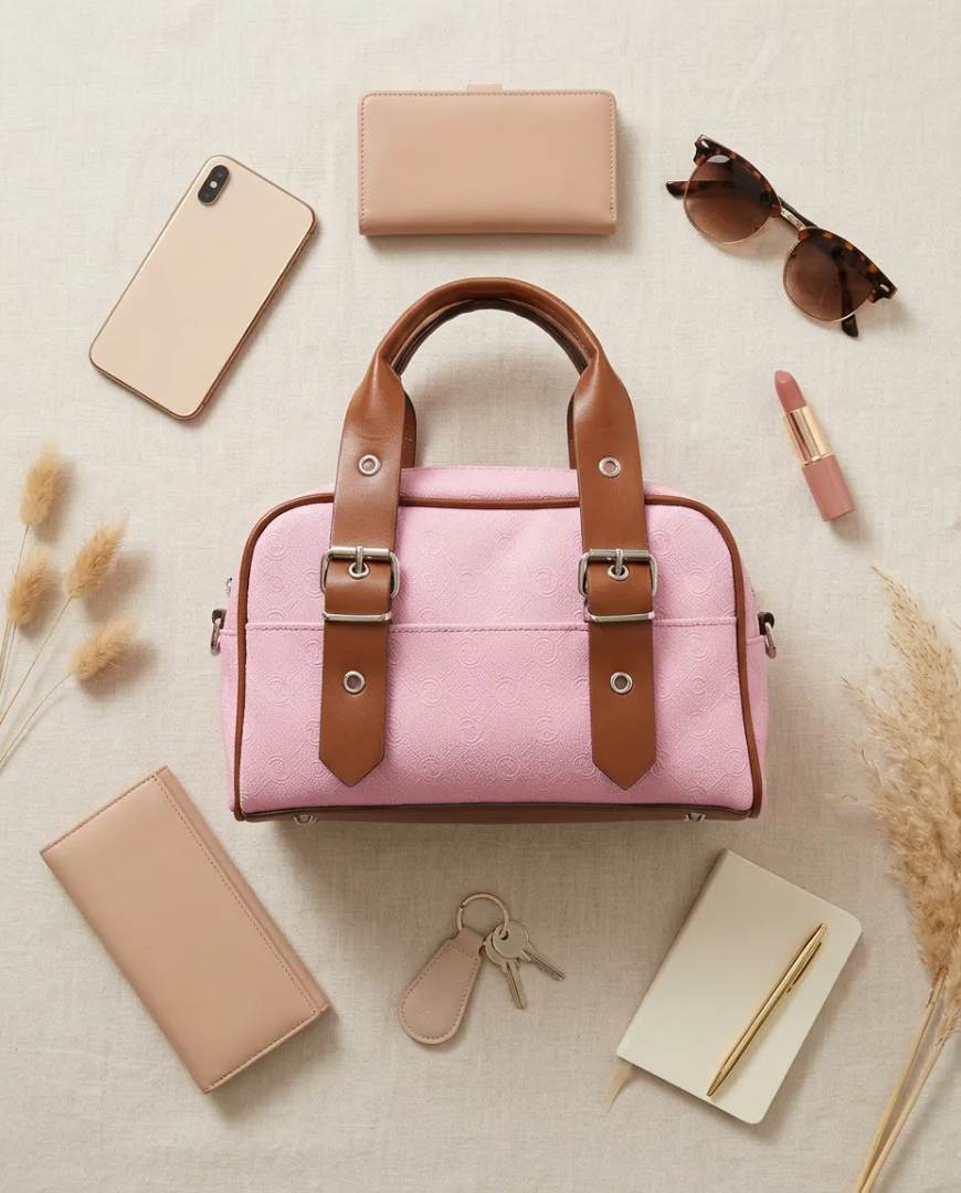 City Bloom Pembe Omuz Çantası